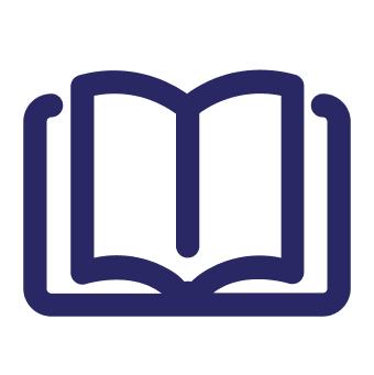 a blue and black logo